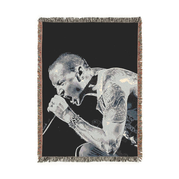 Linkin Park – Chester Live Scream Woven Blanket