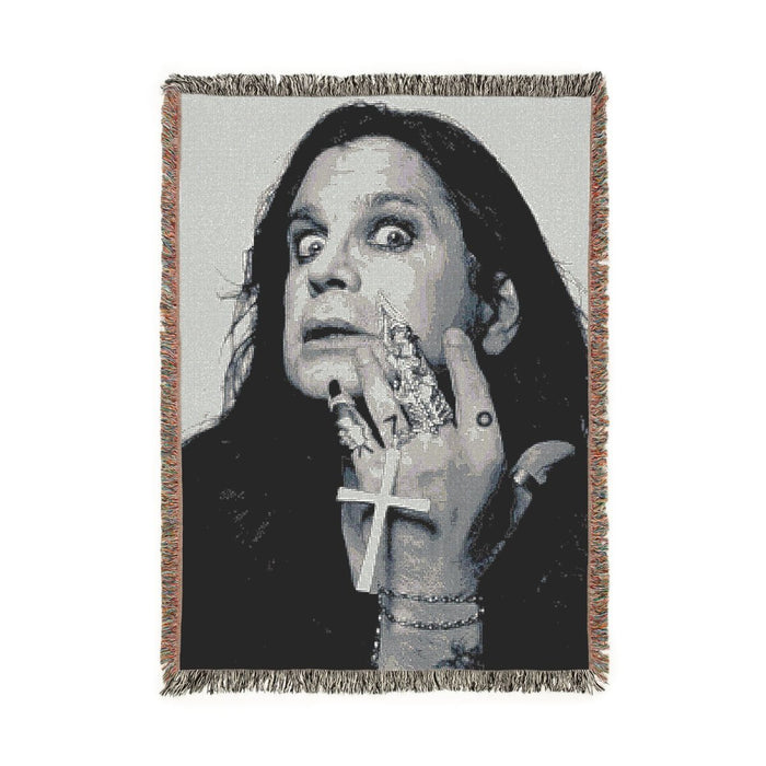 Ozzy Osbourne – Silver Cross Woven Blanket