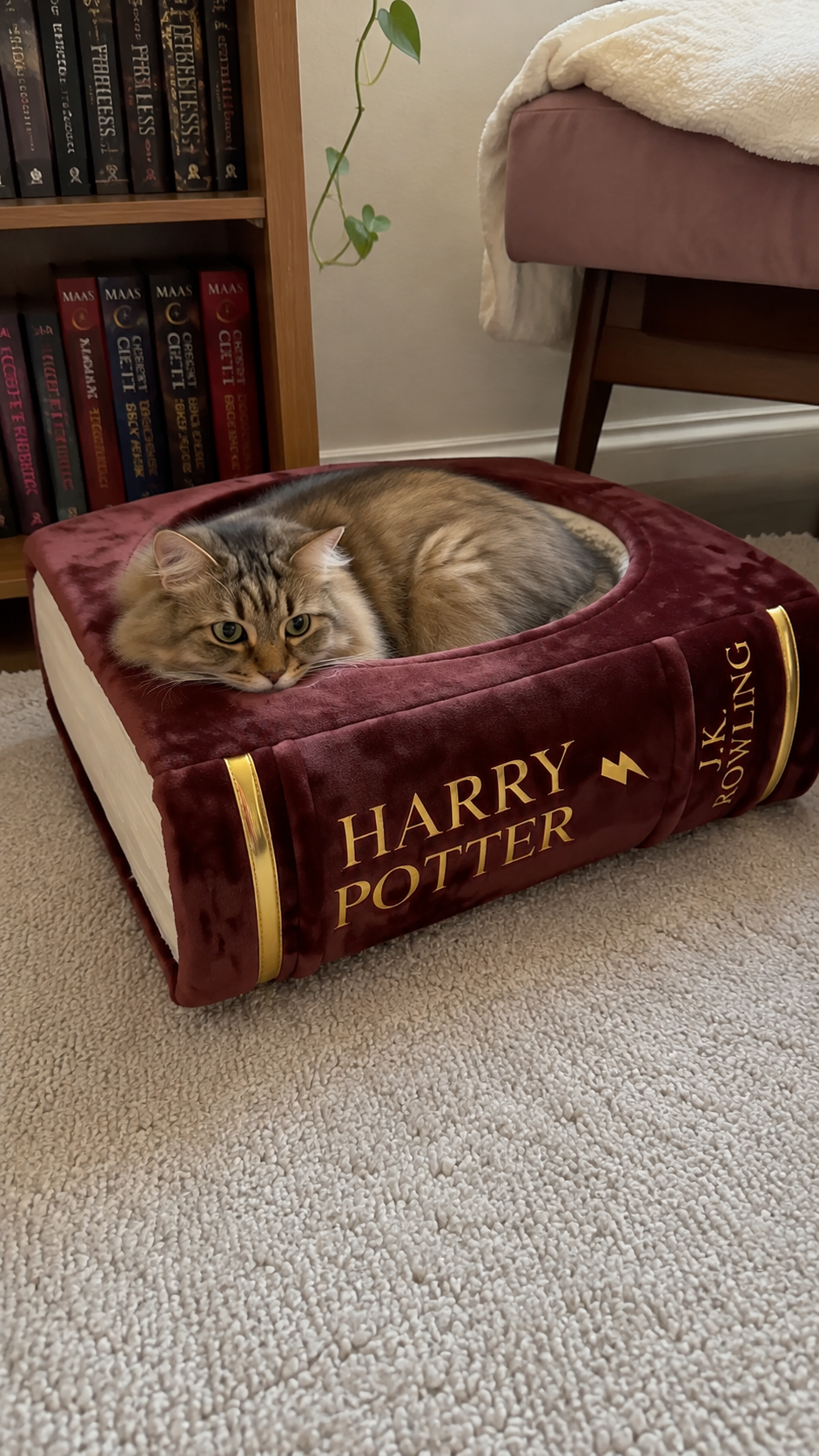 Book-Themed Pet Beds