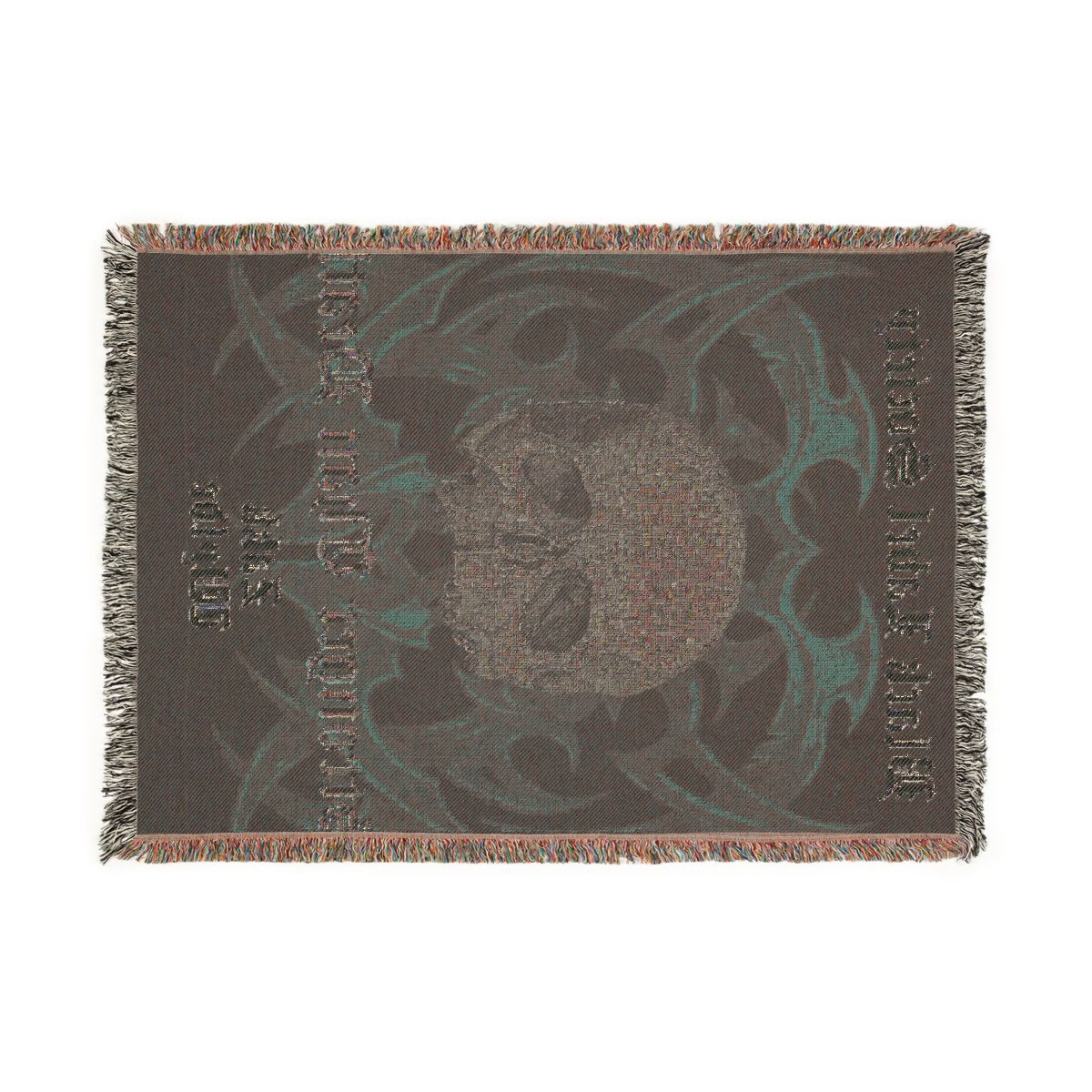 Stronger Than Death woven blanket back