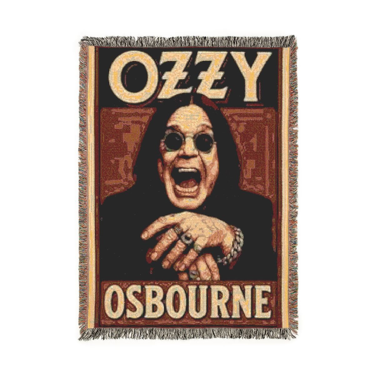 Ozzy Osbourne woven blanket
