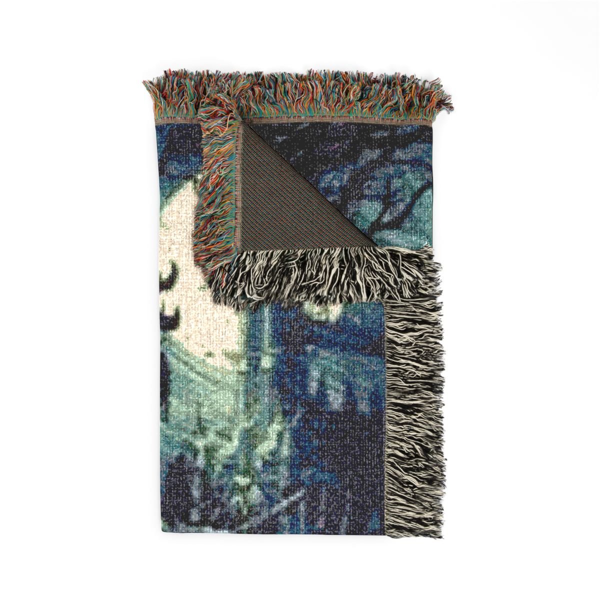 Hallowed Be Thy Name woven blanket folded