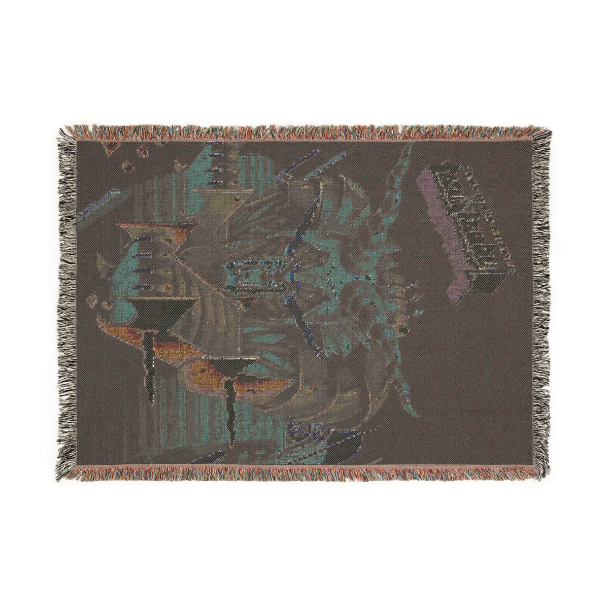 Defenders of the Faith woven blanket back
