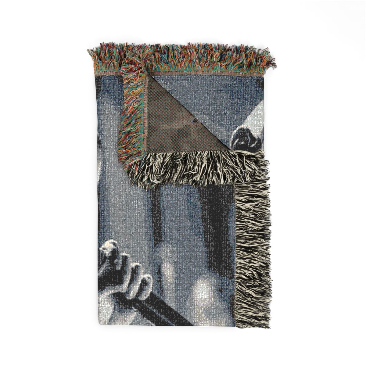 Linkin Park Chester on stage woven blanket folded