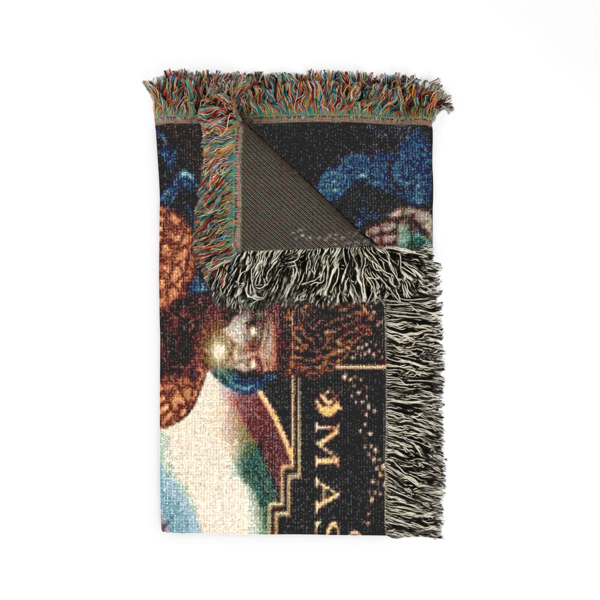 Crack the Skye woven blanket folded