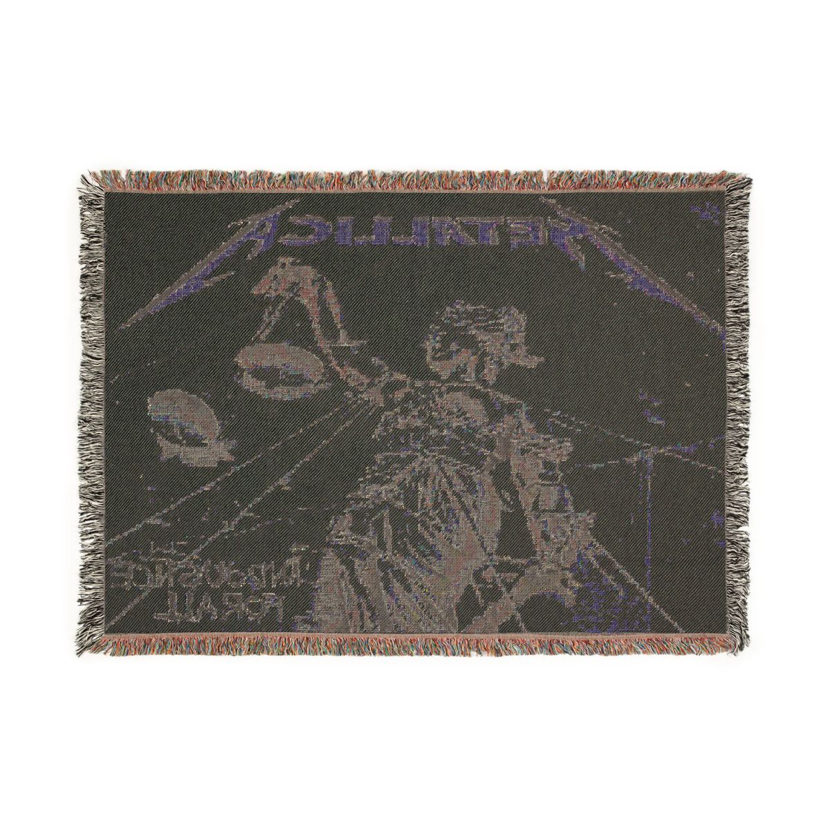 ...And Justice for All woven blanket back