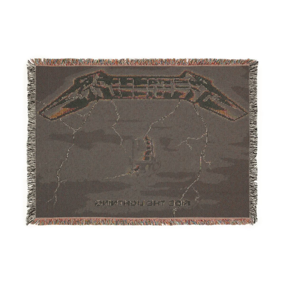 Ride the Lightning woven blanket back