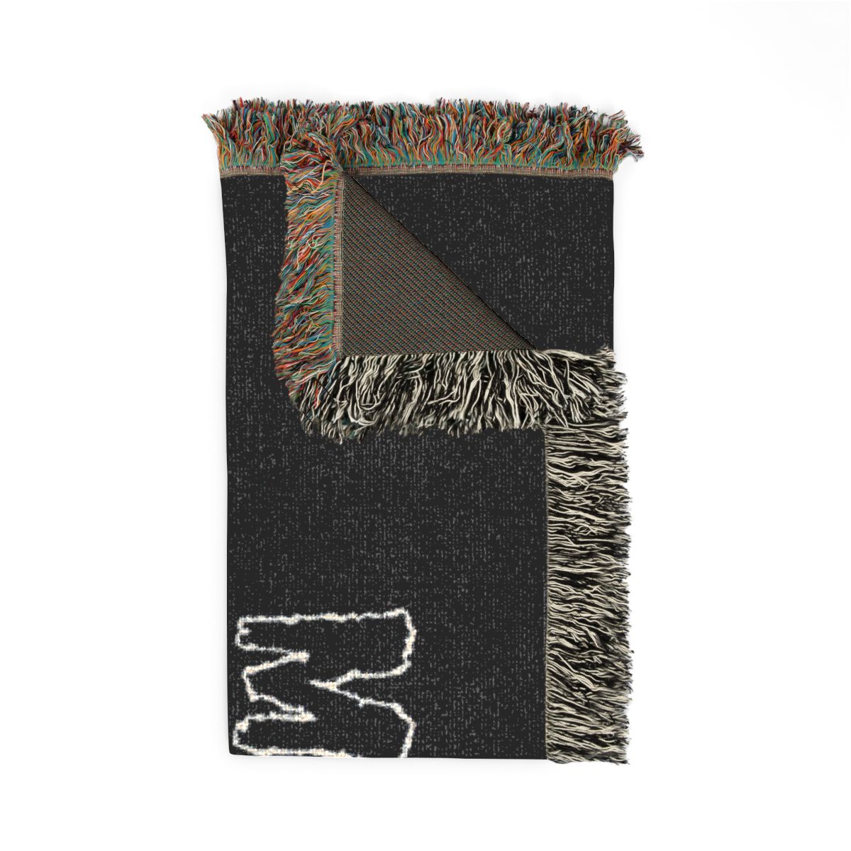 Misfits woven blanket folded