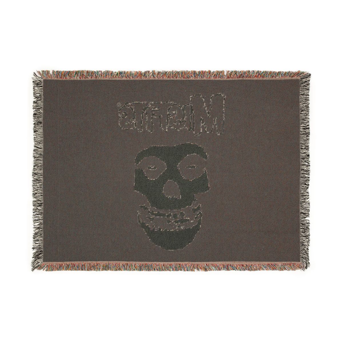 Misfits Design 2 woven blanket back