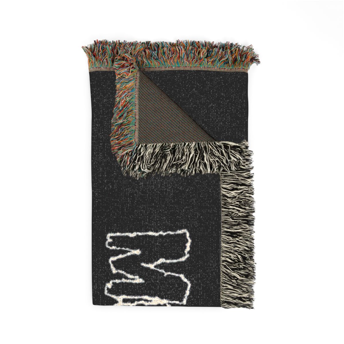 Misfits Design 2 woven blanket folded