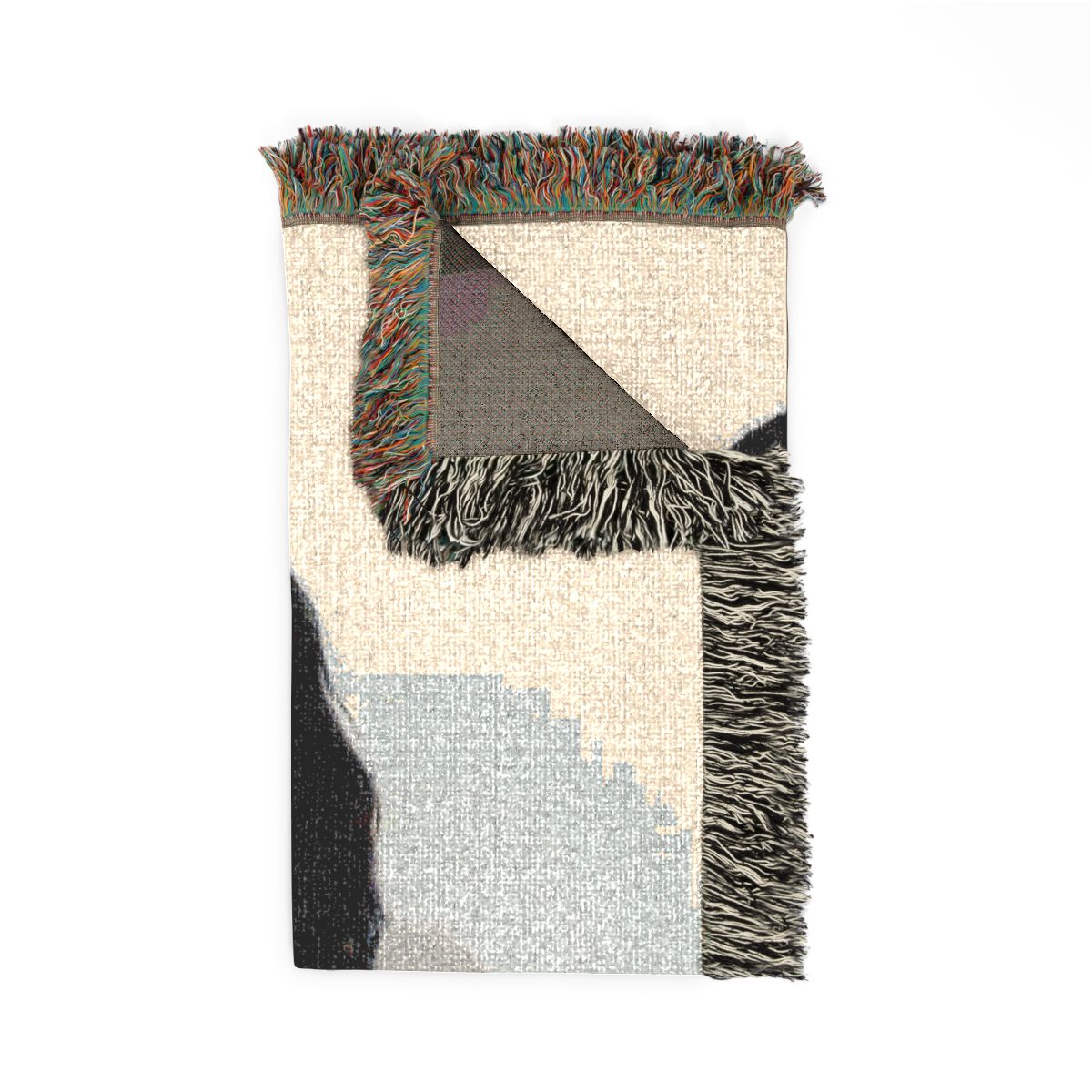 Ozzy Osbourne open arms woven blanket folded