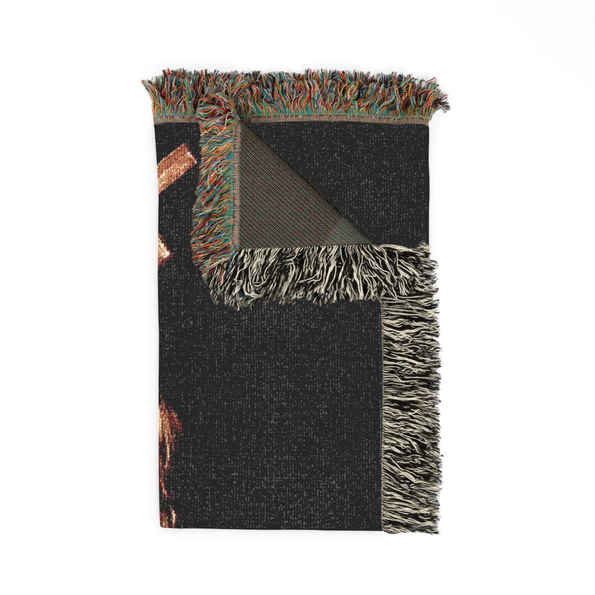 Ozzy Osbourne red cape woven blanket folded
