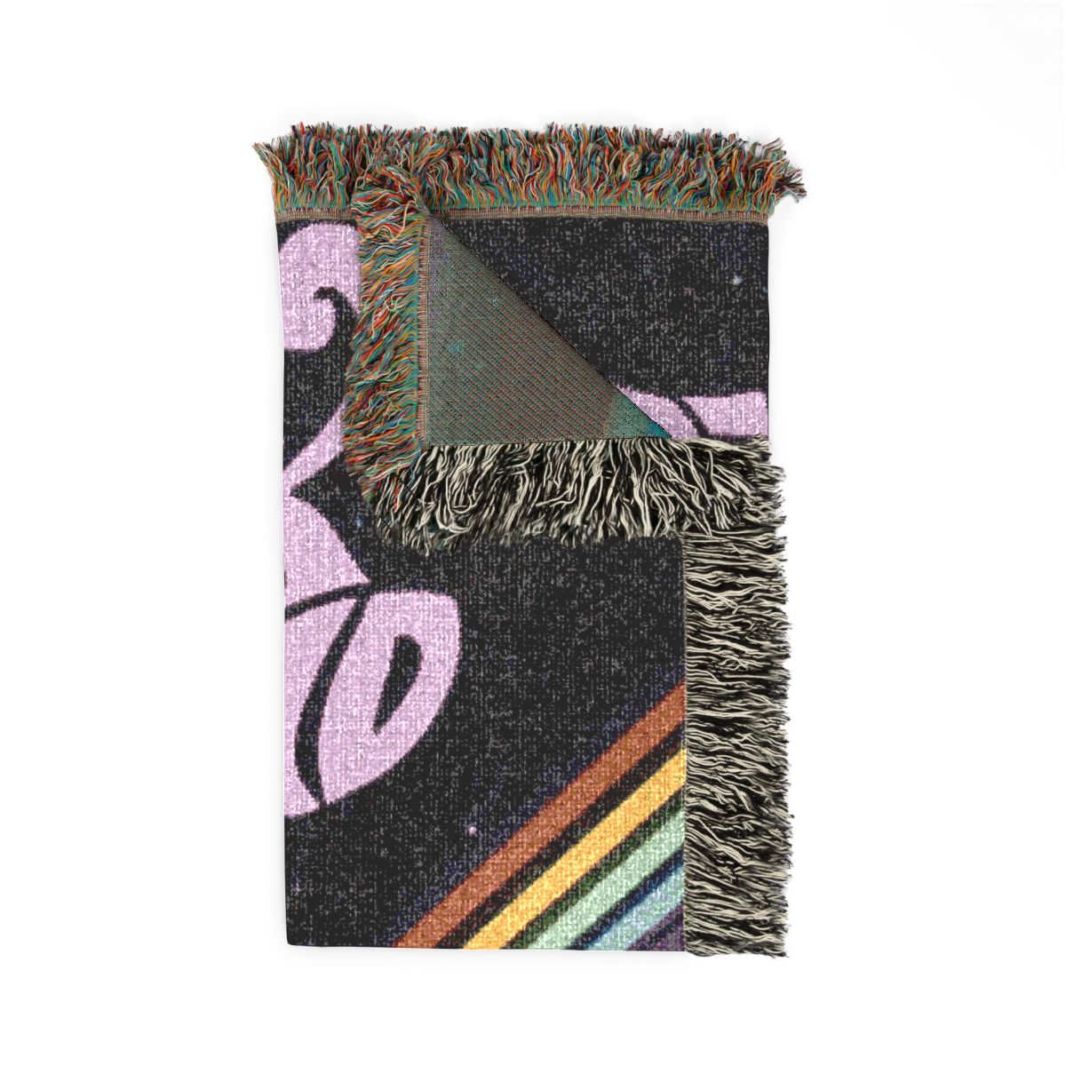 The Dark Side of the Moon woven blanket folded