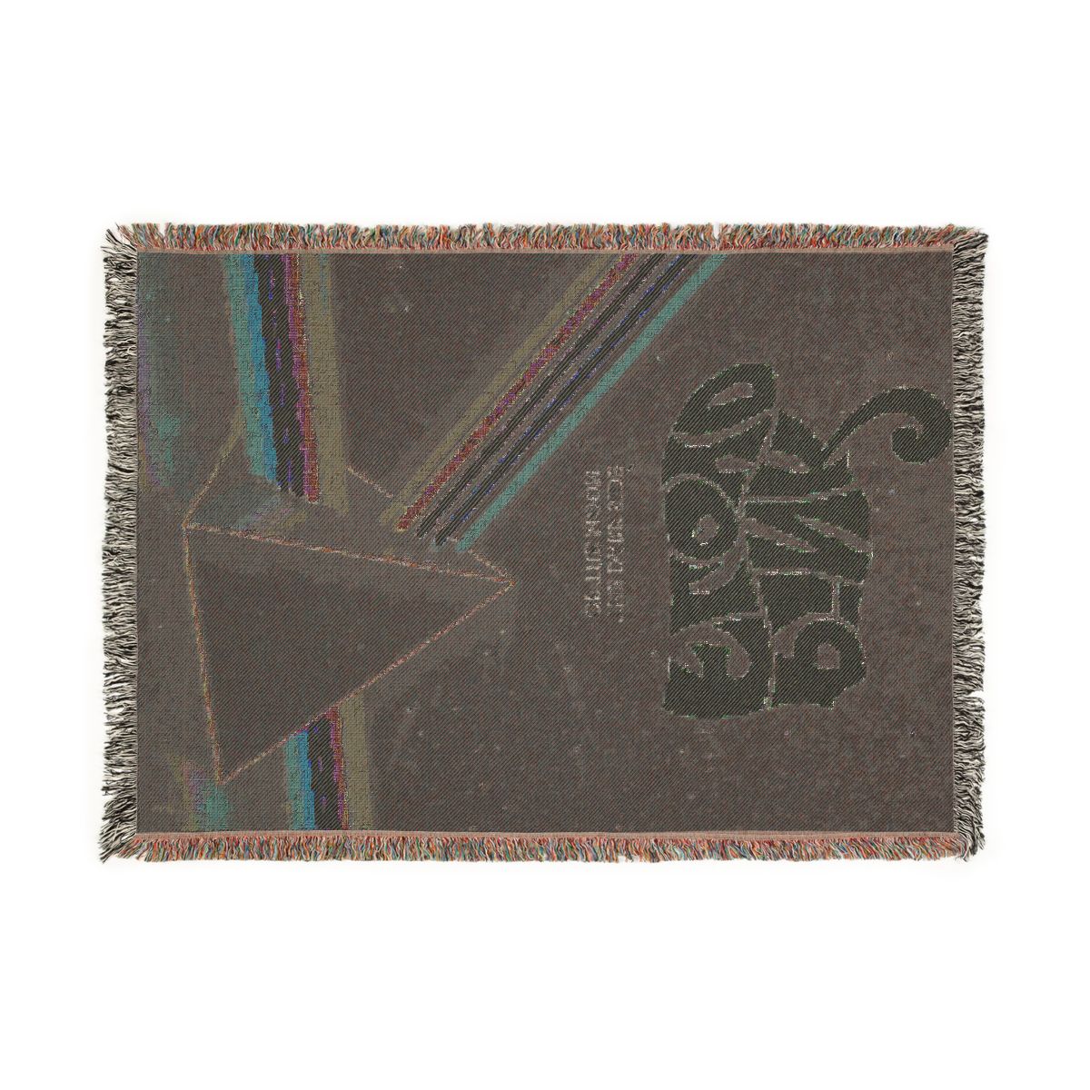 The Dark Side of the Moon woven blanket back