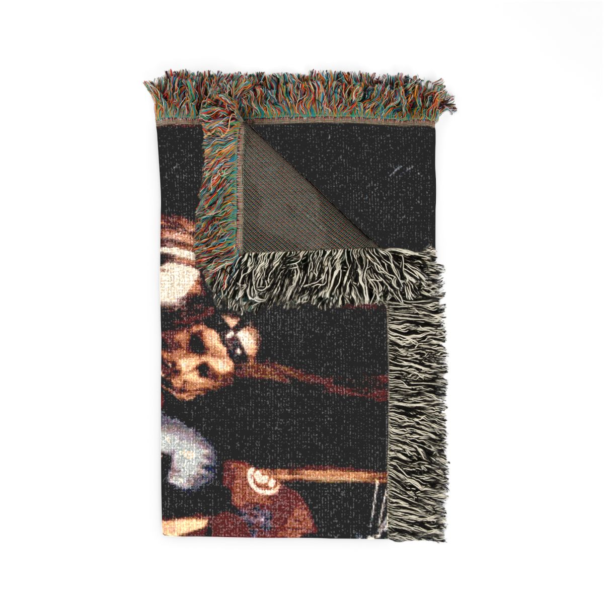 Slipknot woven blanket folded