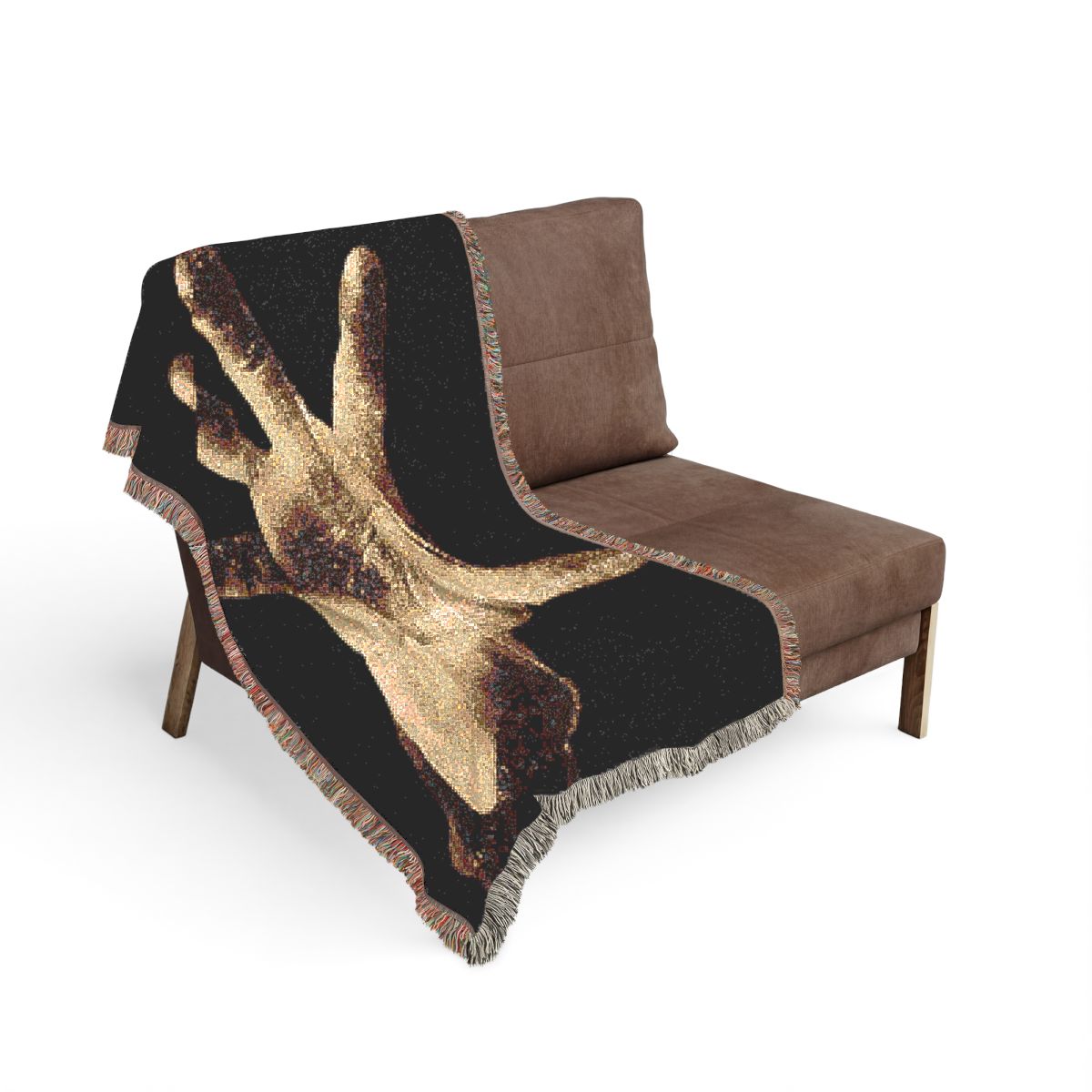 System of a Down woven blanket on the sofa